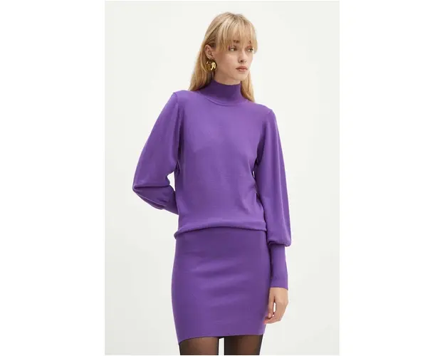 Silvian Heach rochie IKUR culoarea violet, midi, mulata, GPA24153VE