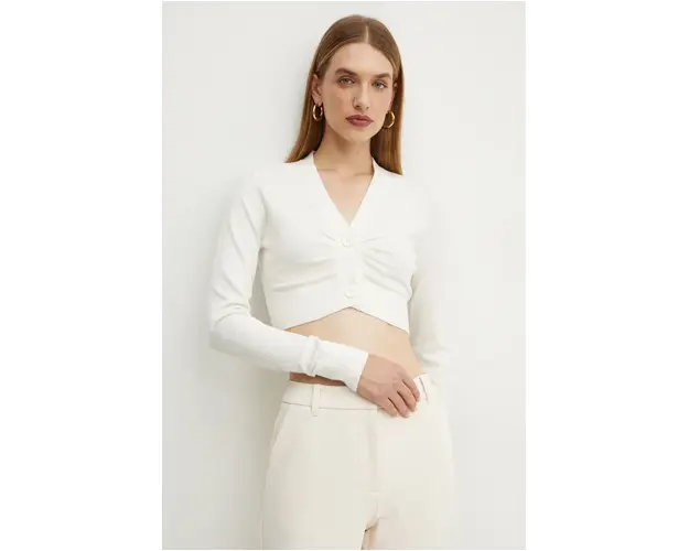 Silvian Heach pulover HELIMO femei, culoarea bej, light, GPA24331CD
