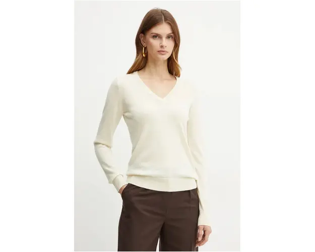 Silvian Heach pulover de lana MAIWALD femei, culoarea bej, light, GPA24313MA