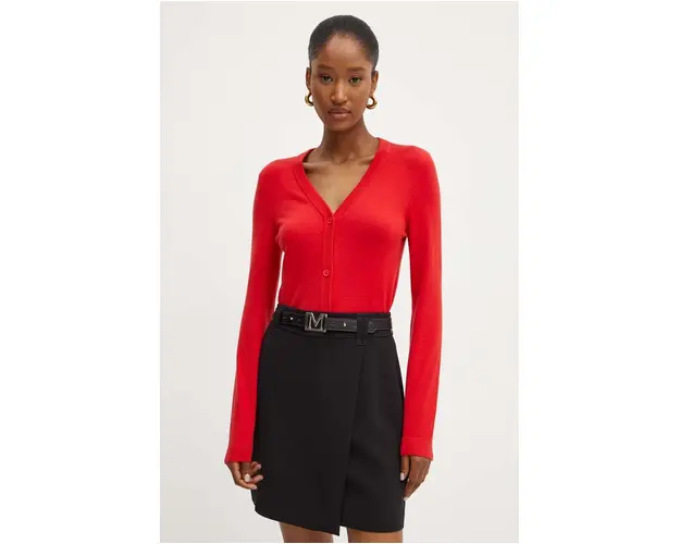 Silvian Heach cardigan MOLES femei, culoarea rosu, light, GPA24064CD