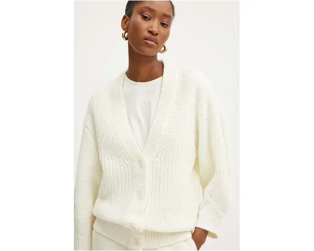 Silvian Heach cardigan RINER femei, culoarea bej, calduros, GPA24062CD