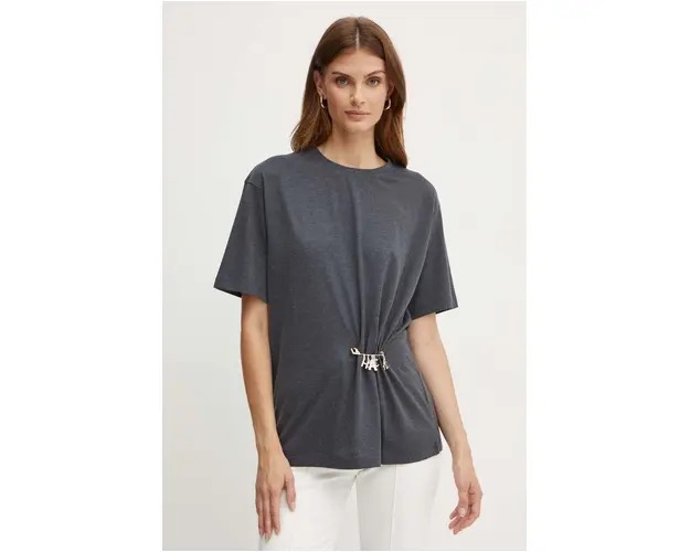 Silvian Heach tricou CHIKI femei, culoarea gri, GPA24269TS