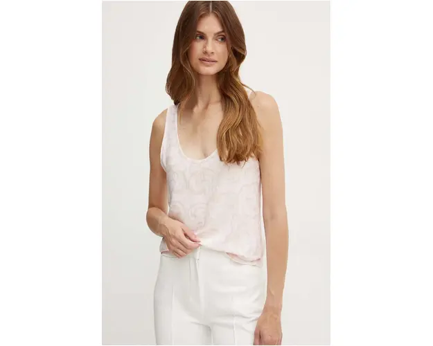 Silvian Heach bluza KRAMER culoarea roz, modelator, GPA24228TO