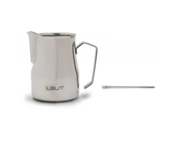 LELIT 350ml lattiera inox + accesoriu latte art