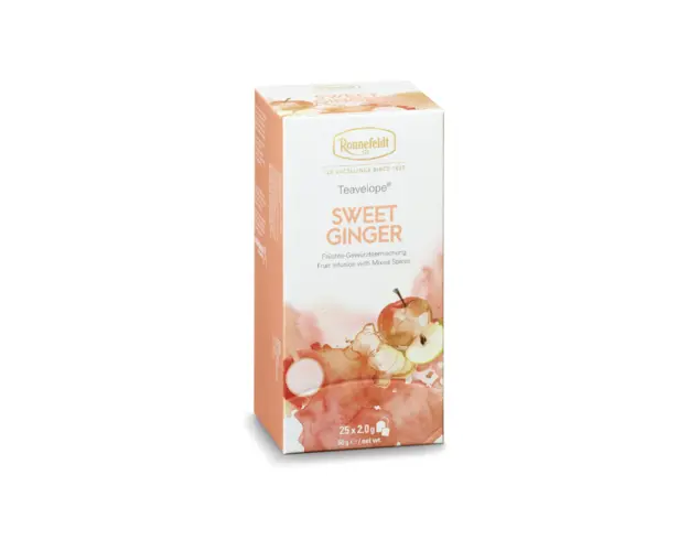 Ronnefeldt Teavelope Sweet Ginger infuzie fructe 25 pliculete