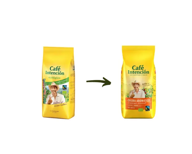 JJ Darboven Intencion Caffe Crema BIO Fairtrade 1kg cafea boabe