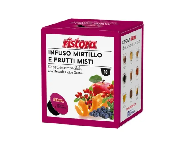 Ristora ceai fructe de padure capsule compatibile Dolce Gusto 10 buc