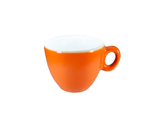 Inker cesti portocalii espresso cu farfurii 6 buc