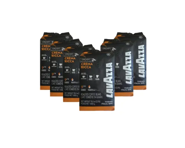 Pachet 6 x Lavazza Expert Plus Crema Ricca cafea boabe 1kg