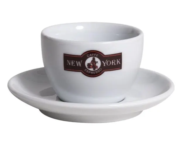 New York Caffe cesti ceramice cappuccino cu farfurii 6 buc