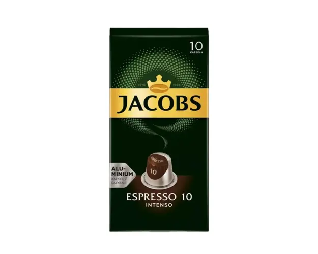 Jacobs Espresso Intenso 10 capsule compatibile Nespresso
