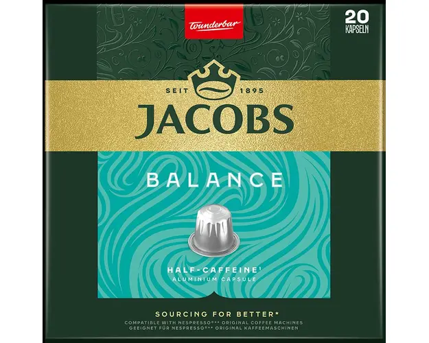 Jacobs Kronung Balance 20 capsule compatibile Nespresso