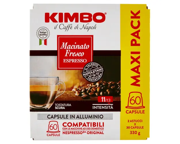 Kimbo Espresso Macinato Fresco 60 capsule cafea compatibile Nespresso