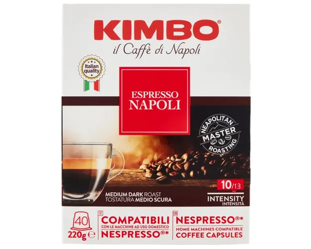 Kimbo Espresso Napoli 40 capsule cafea compatibile Nespresso