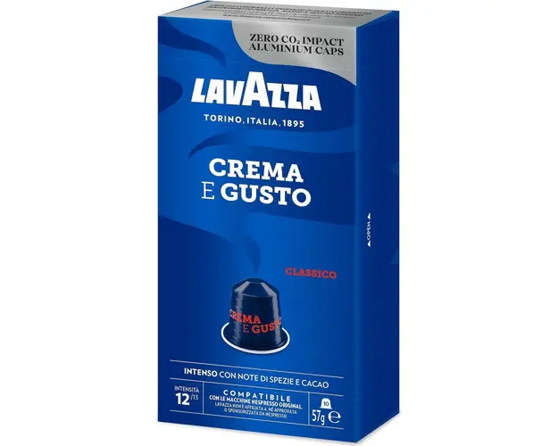 Lavazza Crema e Gusto Classico 10 capsule aluminiu compatibile Nespresso