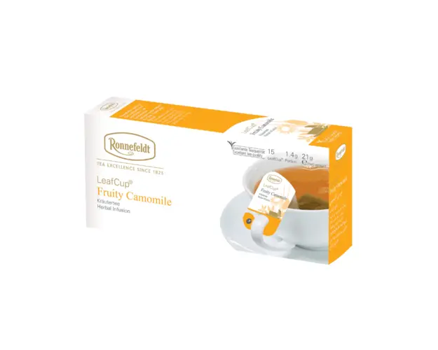 Ronnefeldt Leafcup Fruity Camomile infuzie plante 15 pliculete