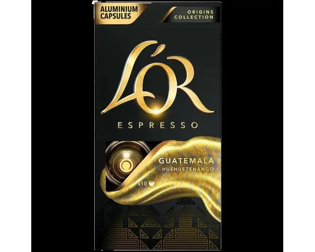 L`Or Espresso Guatemala 10 capsule compatibile Nespresso
