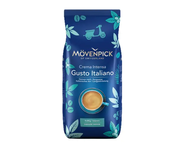 Movenpick Caffe Crema Gusto Italiano Intenso 1kg cafea boabe