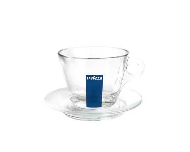 Lavazza cesti cappuccino sticla cu farfurii 12 buc
