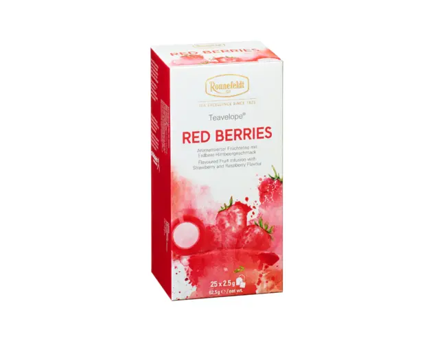 Ronnefeldt Teavelope Red Berries infuzie fructe 25 pliculete