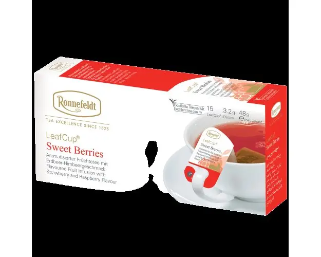 Ronnefeldt Leafcup Sweet Berries infuzie fructe 15 pliculete