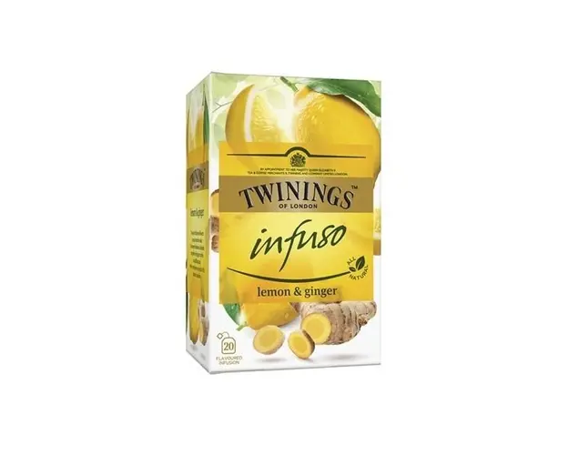 Twinings Infuso Lemon Ginger ceai infuzie cu lamaie si ghimbir 20 plicuri