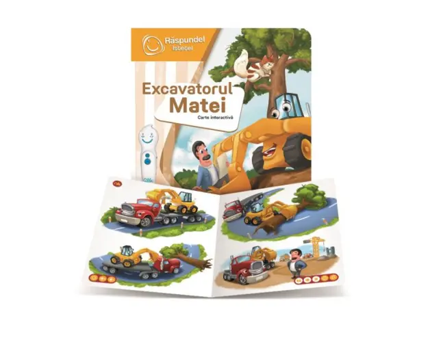 Raspundel Istetel, carte Excavatorul Matei, 3+ ani
