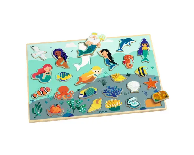 Puzzle lemn Ocean, Djeco