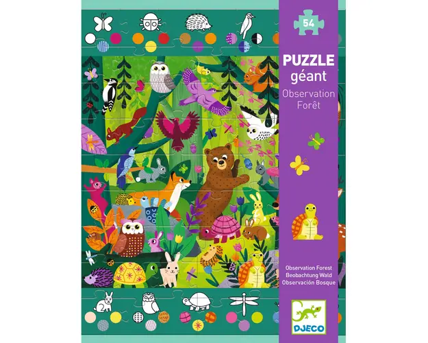 Puzzle gigant Aventuri in padure, Djeco