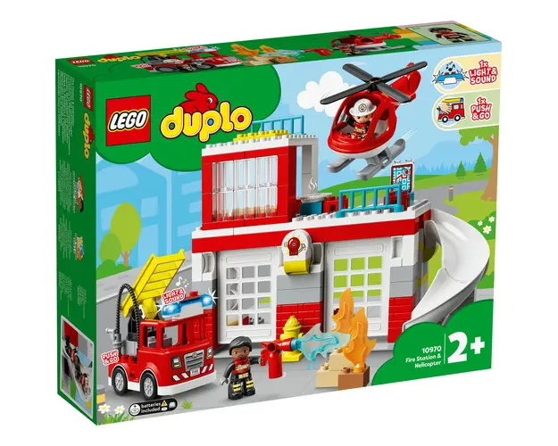 Statie de Pompieri si elicopter