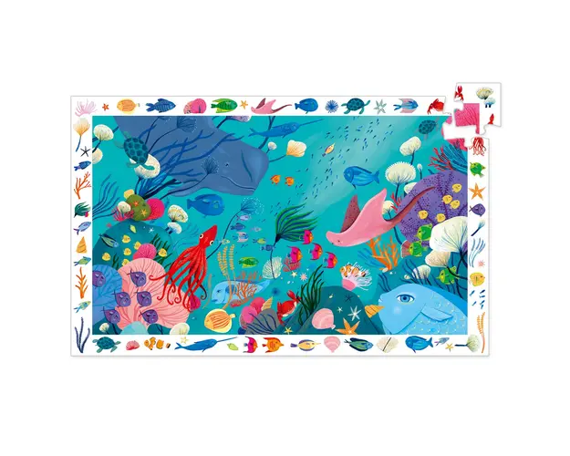 Puzzle observatie Acvatic, Djeco