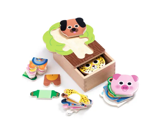 Puzzle din lemn Arbramix, Djeco