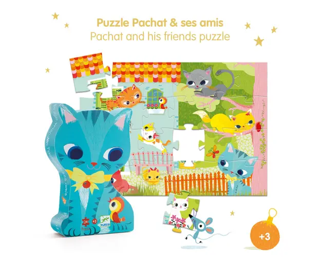 Puzzle Pisici jucause, Djeco