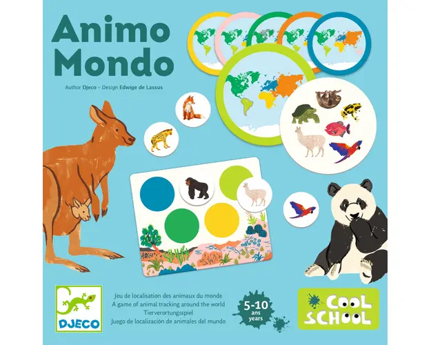 Joc educativ Loto Animo mondo, Djeco