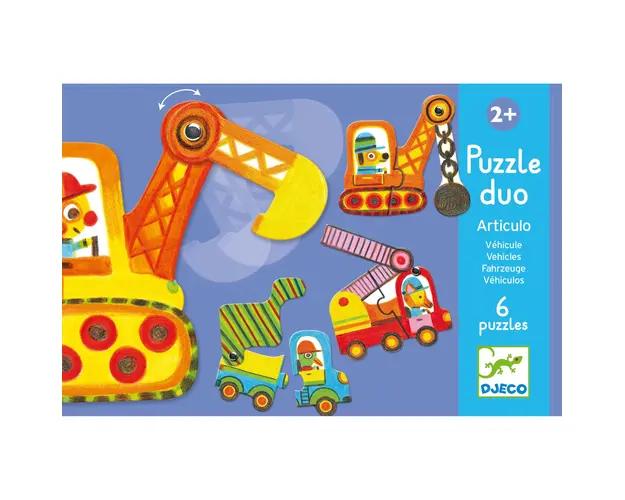 Puzzle mobil duo Vehicule, Djeco