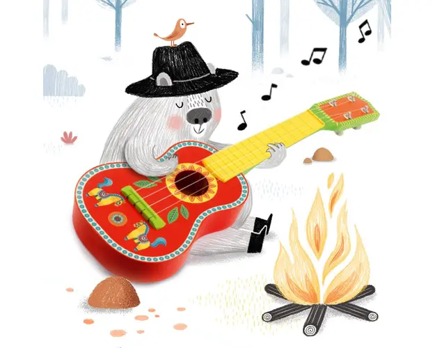 Instrument muzical Ukulele (chitara cu 4 corzi), Djeco