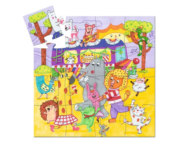 Puzzle Autobuzul copilariei, Djeco