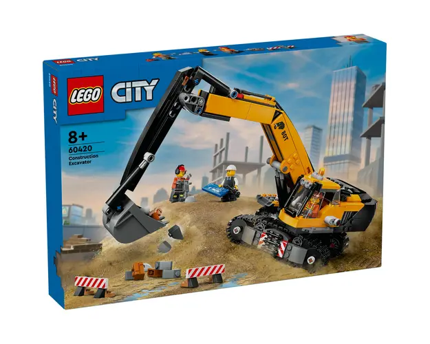 Excavator galben de constructii