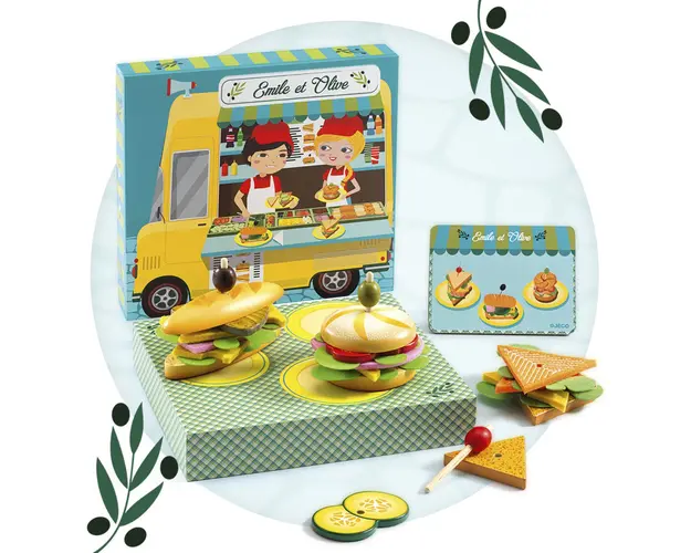 Joc de rol Confectionat sandvisuri, Djeco