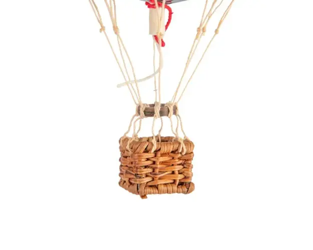 Decoratiune Balon cu aer cald, Authentic Models, Floating The Skies, Rainbow Pastel, 8.50x8.50x13 cm