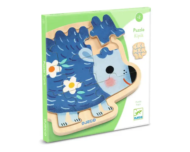 Puzzle din lemn Arici, Djeco