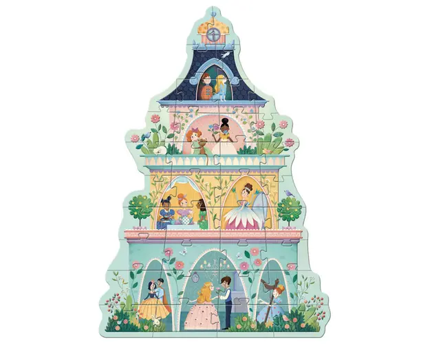 Puzzle gigant Castelul printeselor, Djeco