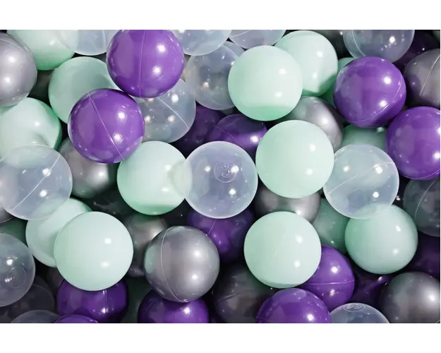 Meowbaby Piscina rotunda 90×40 cm cu 300 mingi pentru copii Mint