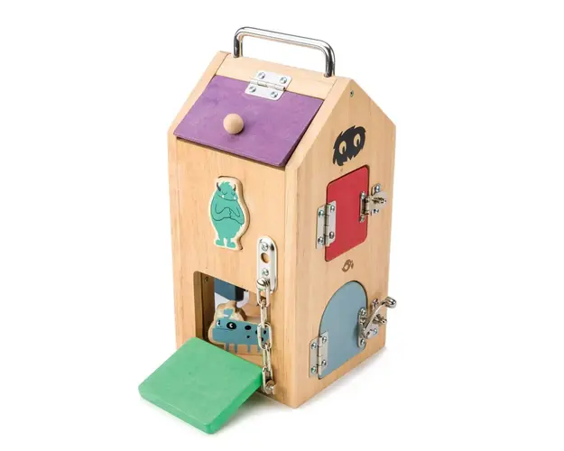 Tender Leaf Toys - Monstruletii din cutia incuiata din lemn - Monster Lock Box - TL8341