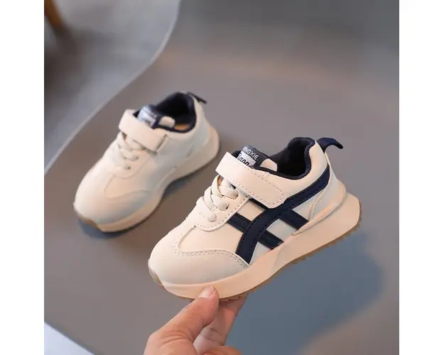 Adidasi crem cu insertii bleumarine - Any
