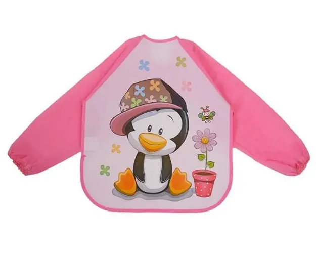 Baveta impermeabila cu manecute lungi - Pinguin