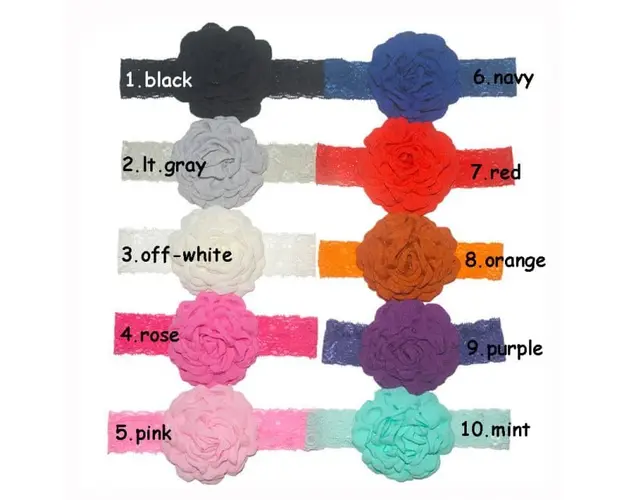 Bentita din dantela cu floare