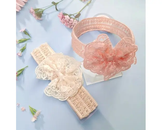 Bentita din dantela cu fundita dantelata - Gorgeous