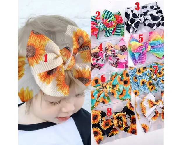 Bentita lata cu fundita cu imprimeuri diverse