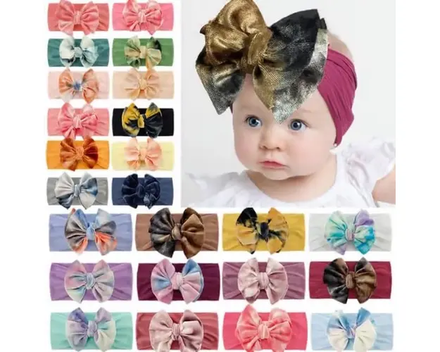 Bentita lata cu fundita din catifea